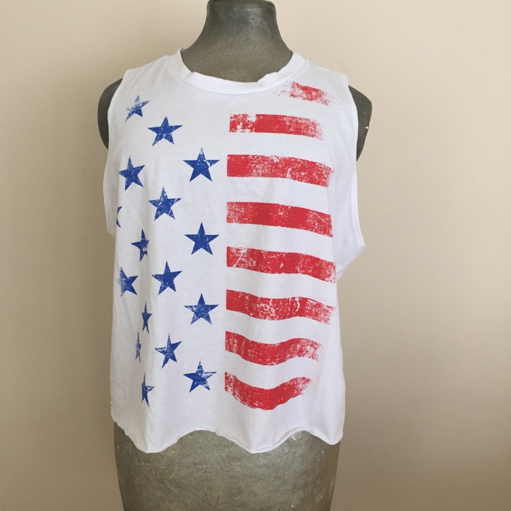 American Flag Tank Top Sz XXL